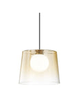 Fade glass pendant light amber - Lightness NZ