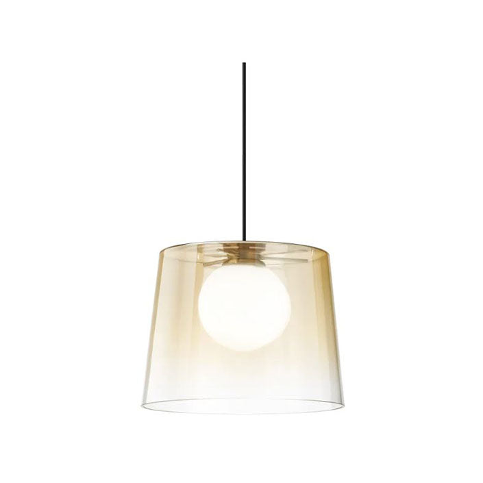 Fade glass pendant light amber - Lightness NZ