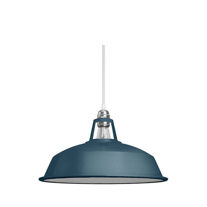 Harbour dark blue metal lamp shade - Lightness NZ - CC KPAM09PE