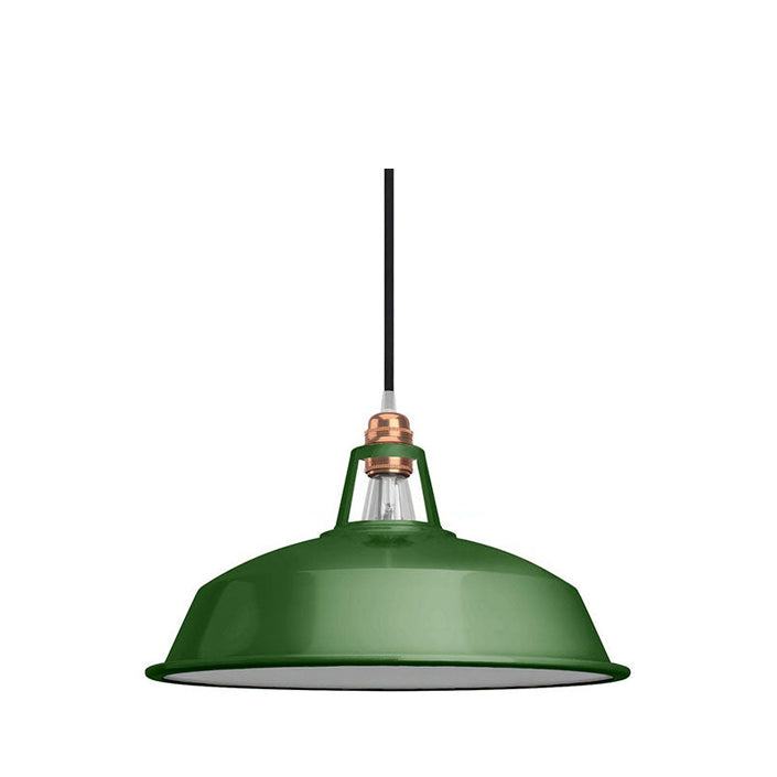 Harbour green metal lamp shade - Lightness NZ - CC KPAM09VVL