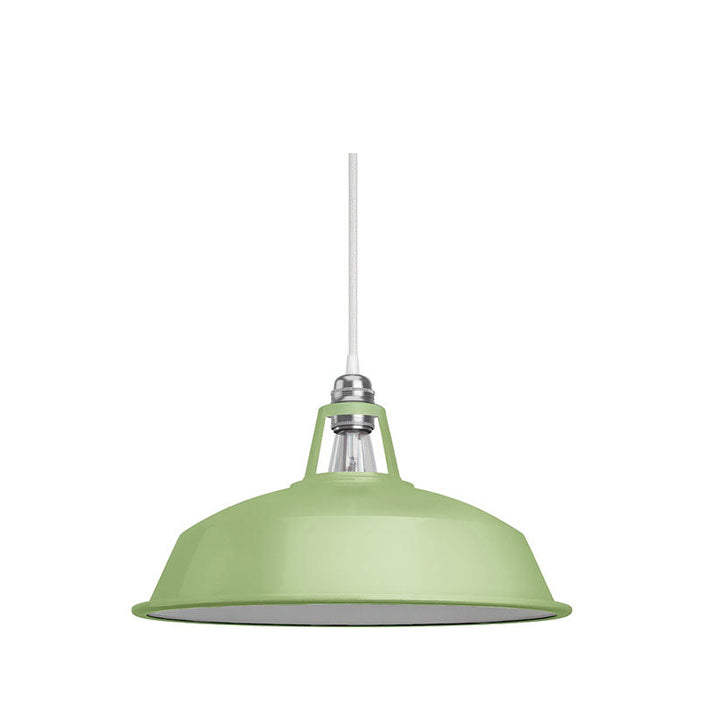 Harbour green metal lamp shade - Lightness NZ - CC KPAM09VE