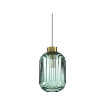 Mint 1 green fluted glass pendant light - Lightness NZ - KS IDEA-248554