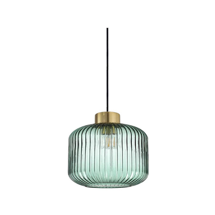 Mint 2 grey fluted glass pendant light - Lightness NZ - KS IDEA-237428