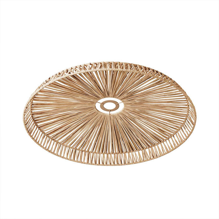 Raffia Tahiti raffia lamp shade - Lightness NZ - CC PAN03-NAT