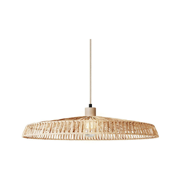 Raffia Tahiti raffia lamp shade - Lightness NZ - CC PAN03-NAT